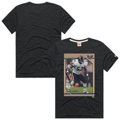 Ray Lewis Baltimore Ravens Homage Unisex NFL Topps Trading Card Tri-Blend T-Shirt Charcoal