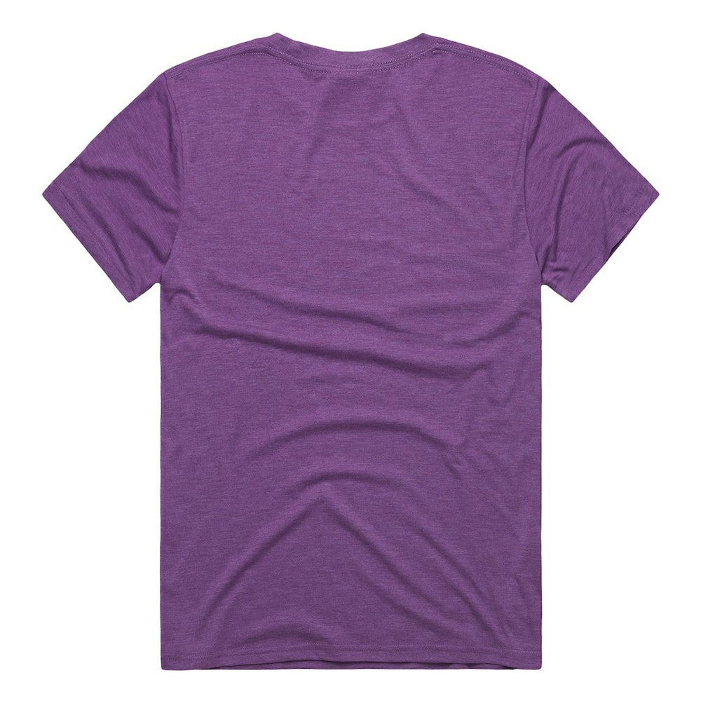 Randy Moss Minnesota Vikings Homage Unisex NFL Topps Trading Card Tri-Blend T-Shirt Purple