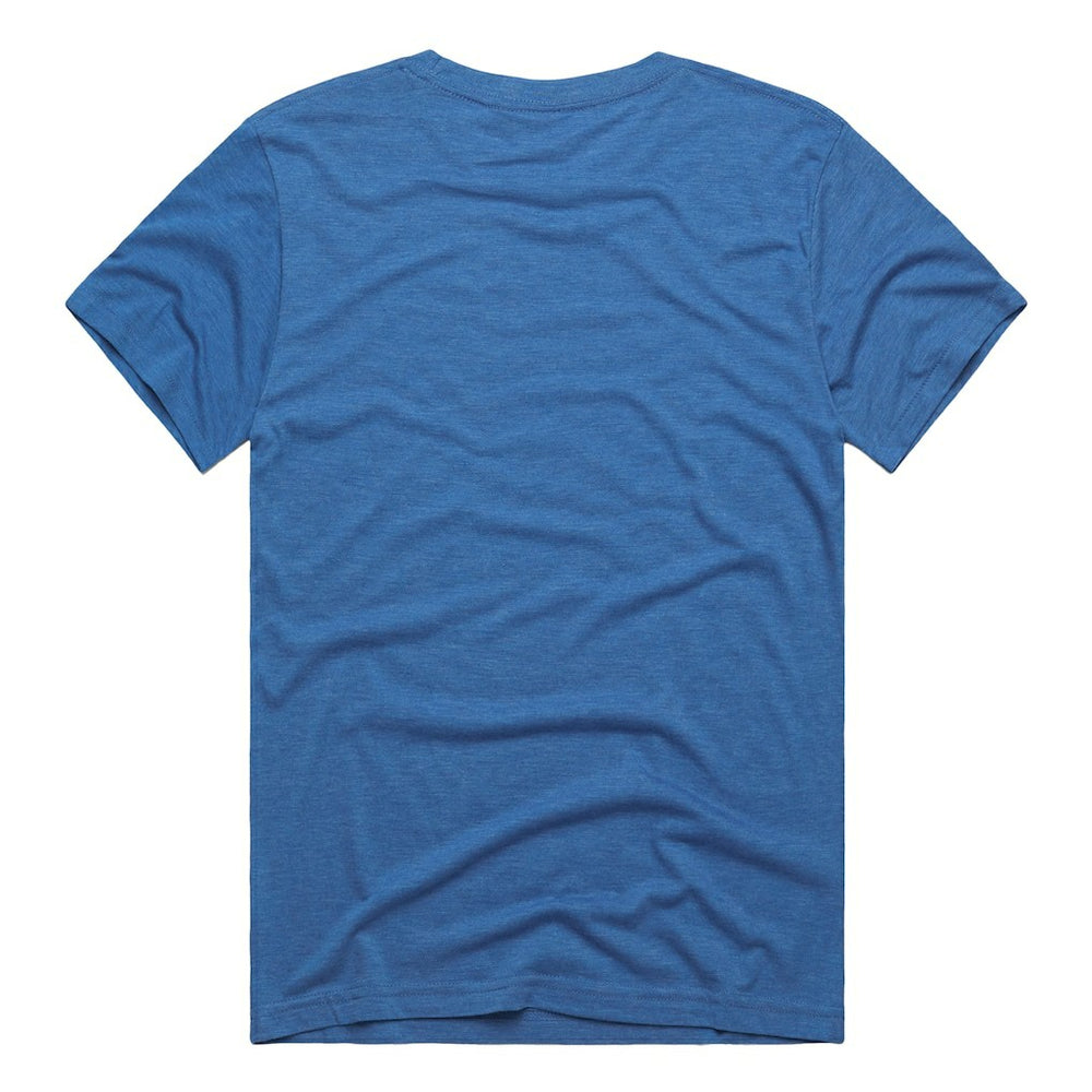 Eric Dickerson Los Angeles Rams Homage Unisex NFL Topps Trading Card Tri-Blend T-Shirt Royal