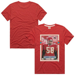 Derrick Thomas Kansas City Chiefs Homage Unisex NFL Topps Trading Card Tri-Blend T-Shirt Red