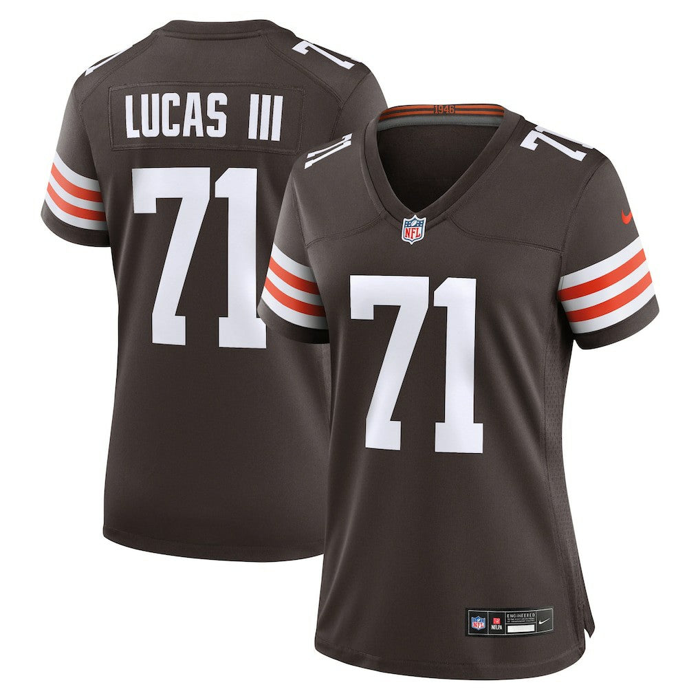 Cornelius Lucas Cleveland Browns Women's Team Game Jersey Brown