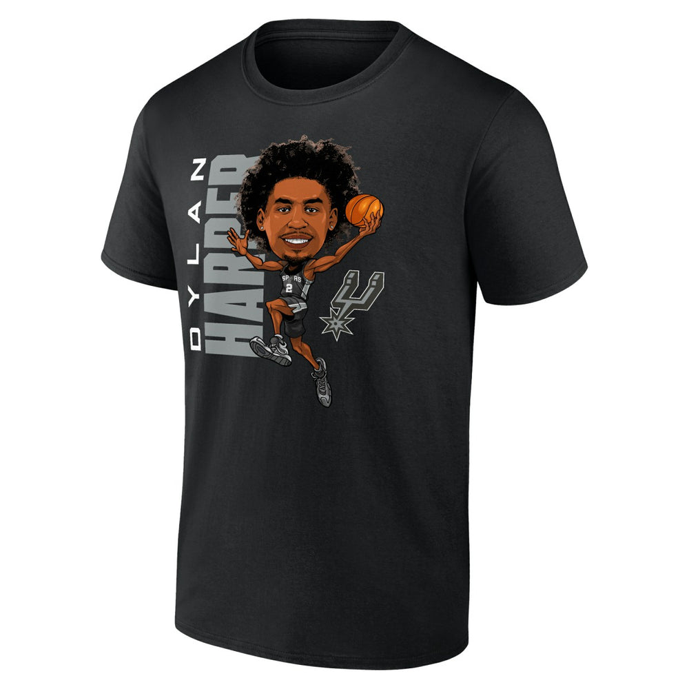 Dylan Harper San Antonio Spurs Caricature T-Shirt Black