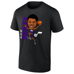 Ace Bailey Utah Jazz Caricature T-Shirt Black