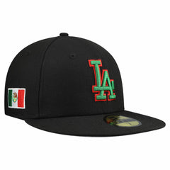 Los Angeles Dodgers New Era Mexico 59FIFTY Fitted Hat - Black Hats