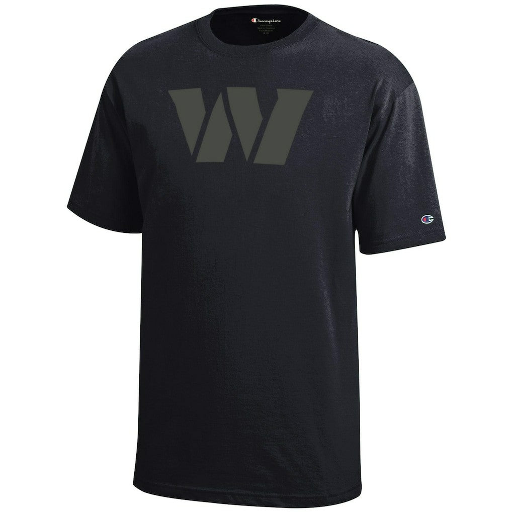 Washington Commanders Champion Youth Tonal T-Shirt Black