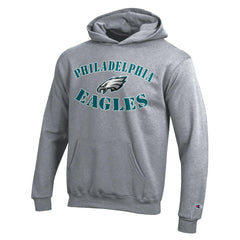Philadelphia Eagles Champion Youth Powerblend Fleece Hoodie Gray