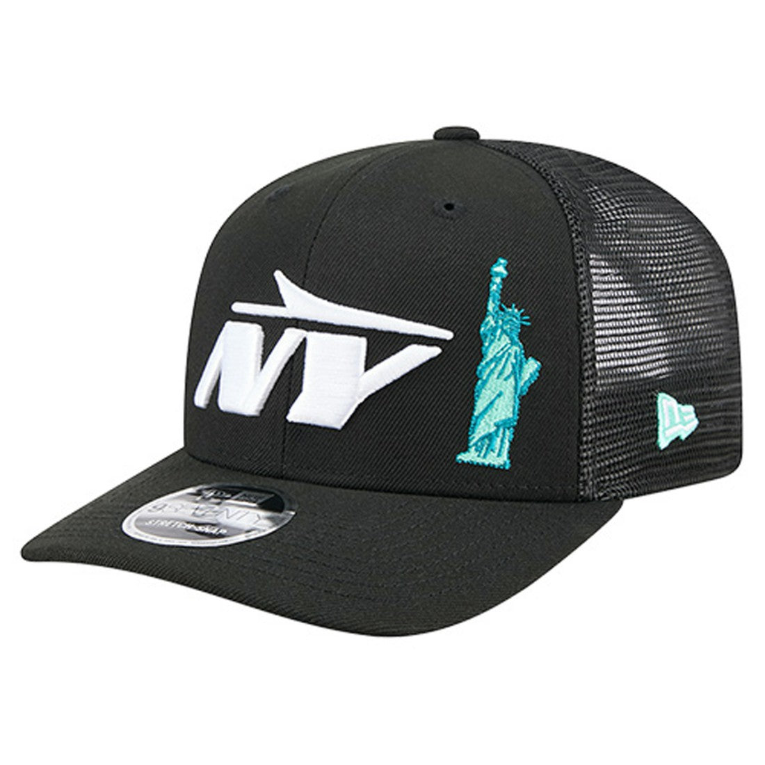 New York Jets New Era Liberty 9SEVENTY Adjustable Trucker Hat Black