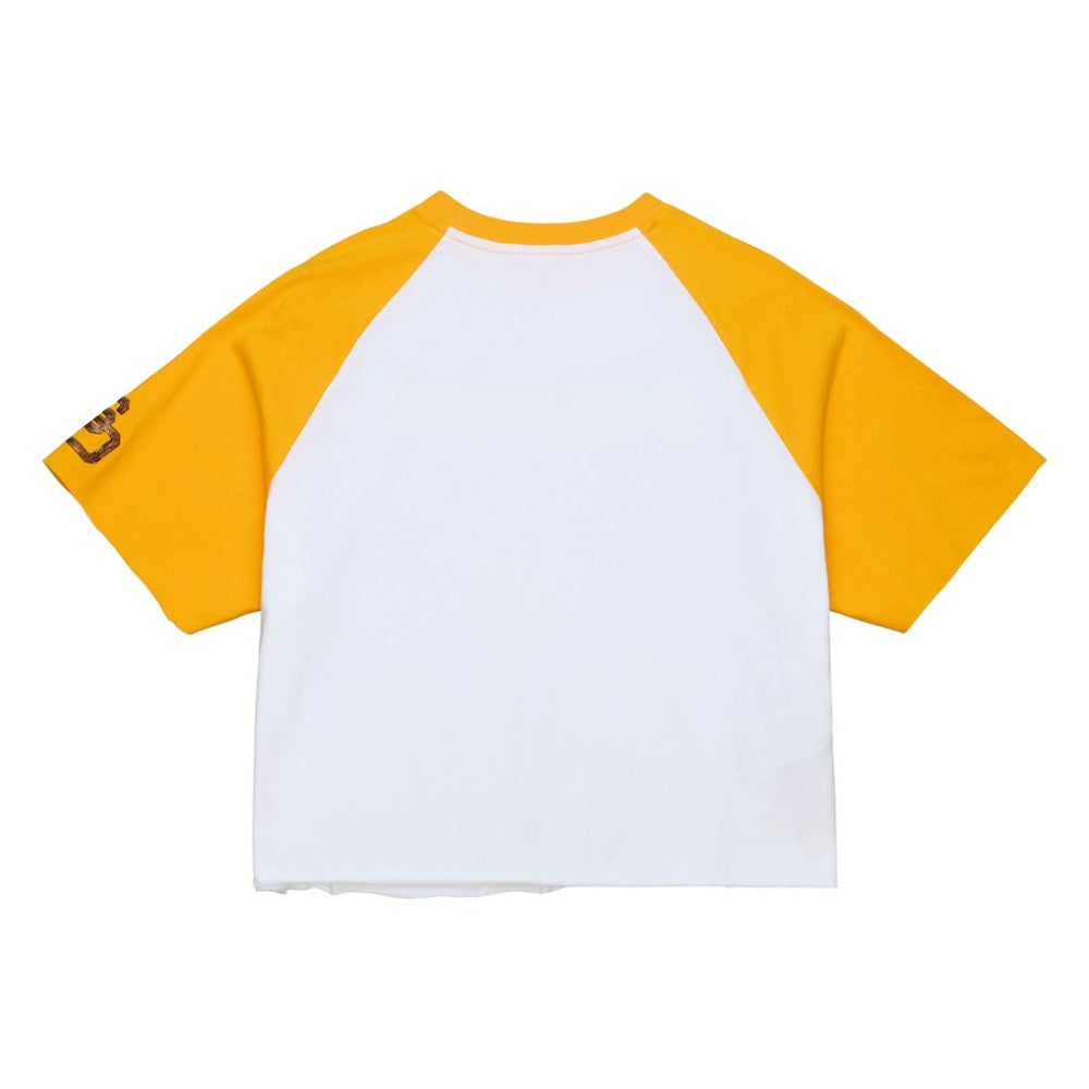 San Diego Padres Mitchell & Ness Women's Cropped Raglan Boxy T-Shirt - White T-shirts