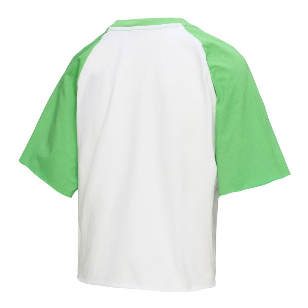 Philadelphia Phillies Mitchell & Ness Women's Cropped Raglan Mascot Boxy T-Shirt - White T-shirts