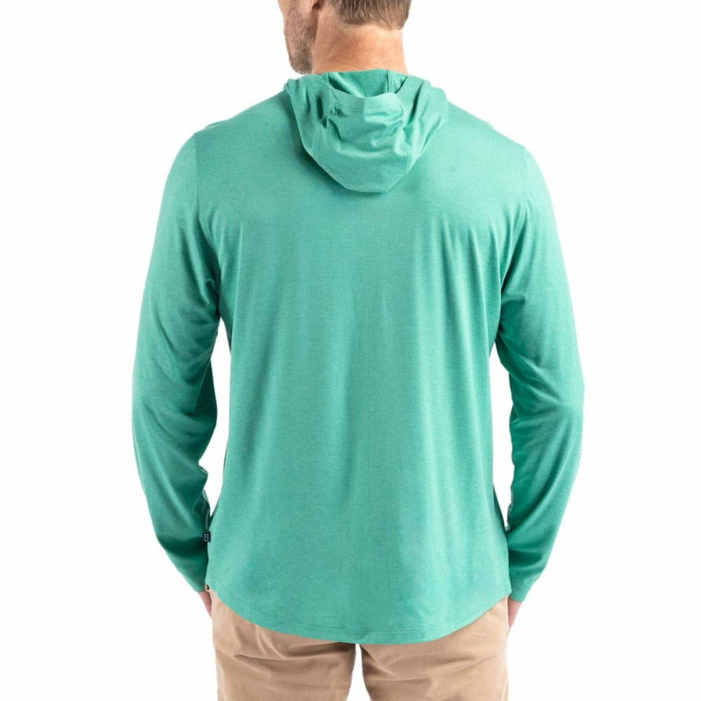 Seattle Seahawks Cutter & Buck Coastline Epic Comfort Eco Recycled Long Sleeve Hoodie T-Shirt Kelly Green