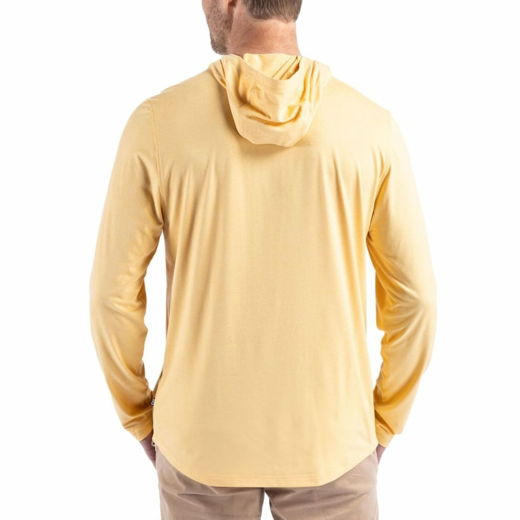 Arizona Cardinals Cutter & Buck Throwback Logo Coastline Epic Comfort Eco Recycled Long Sleeve Hoodie T-Shirt Yellow