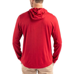 San Francisco 49ers Cutter & Buck Americana Coastline Epic Comfort Eco Recycled Long Sleeve Hoodie T-Shirt Red