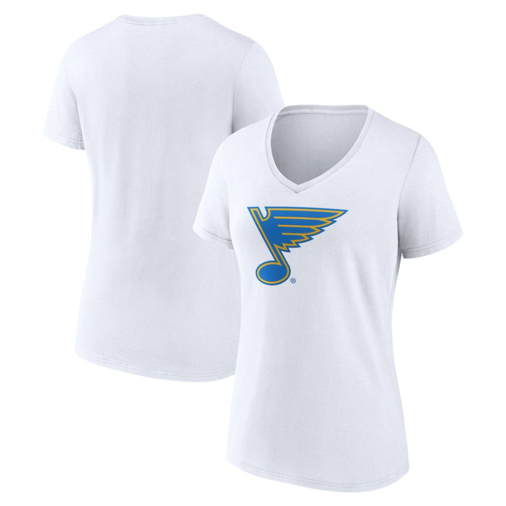 NHL St. Louis Blues Women's Essential V-Neck T-Shirt - White