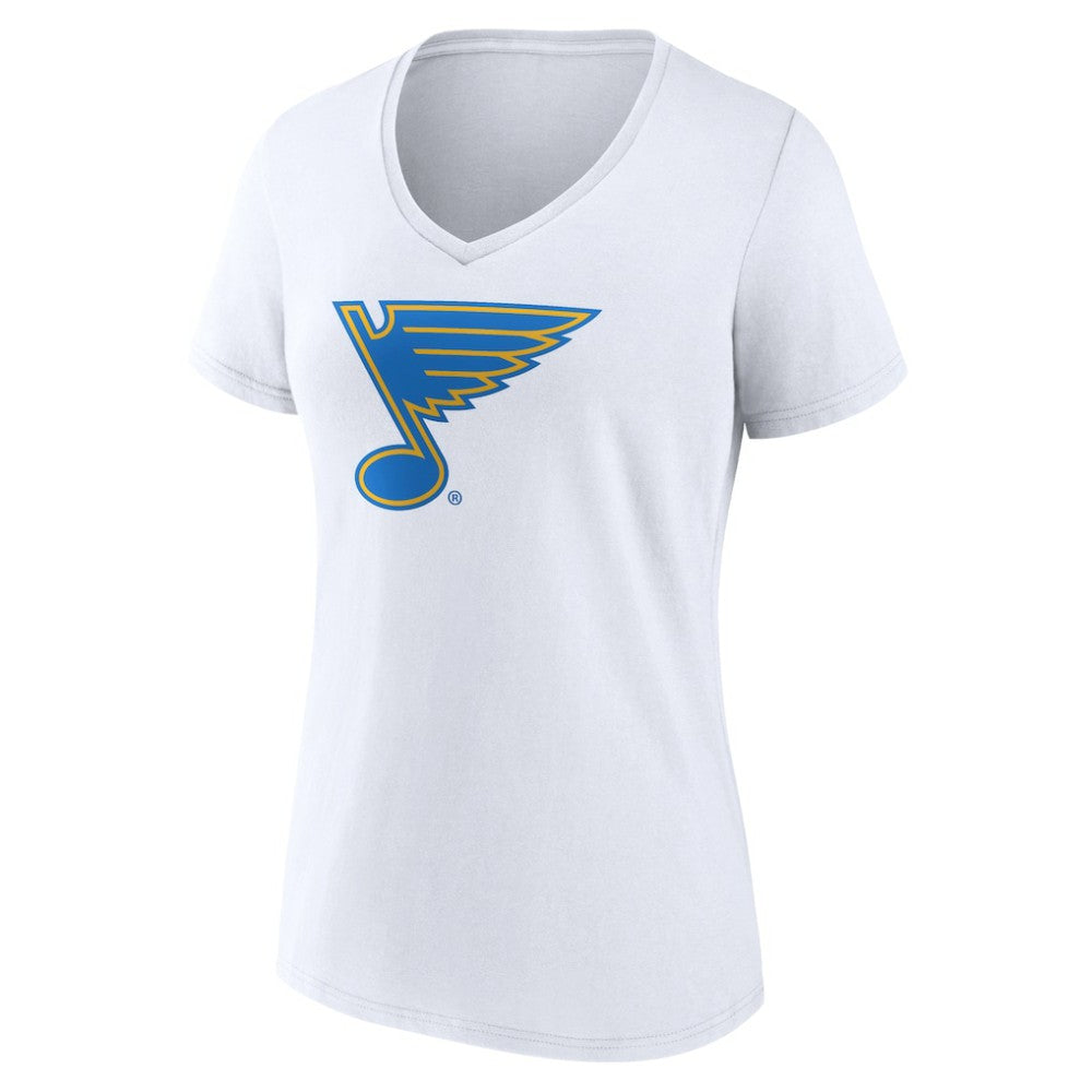 NHL St. Louis Blues Women's Essential V-Neck T-Shirt - White