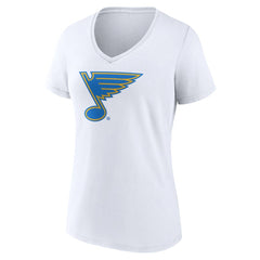 NHL St. Louis Blues Women's Essential V-Neck T-Shirt - White