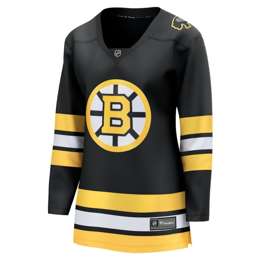NHL Boston Bruins Fanatics Women's Anniversary Home Breakaway Jersey - Black