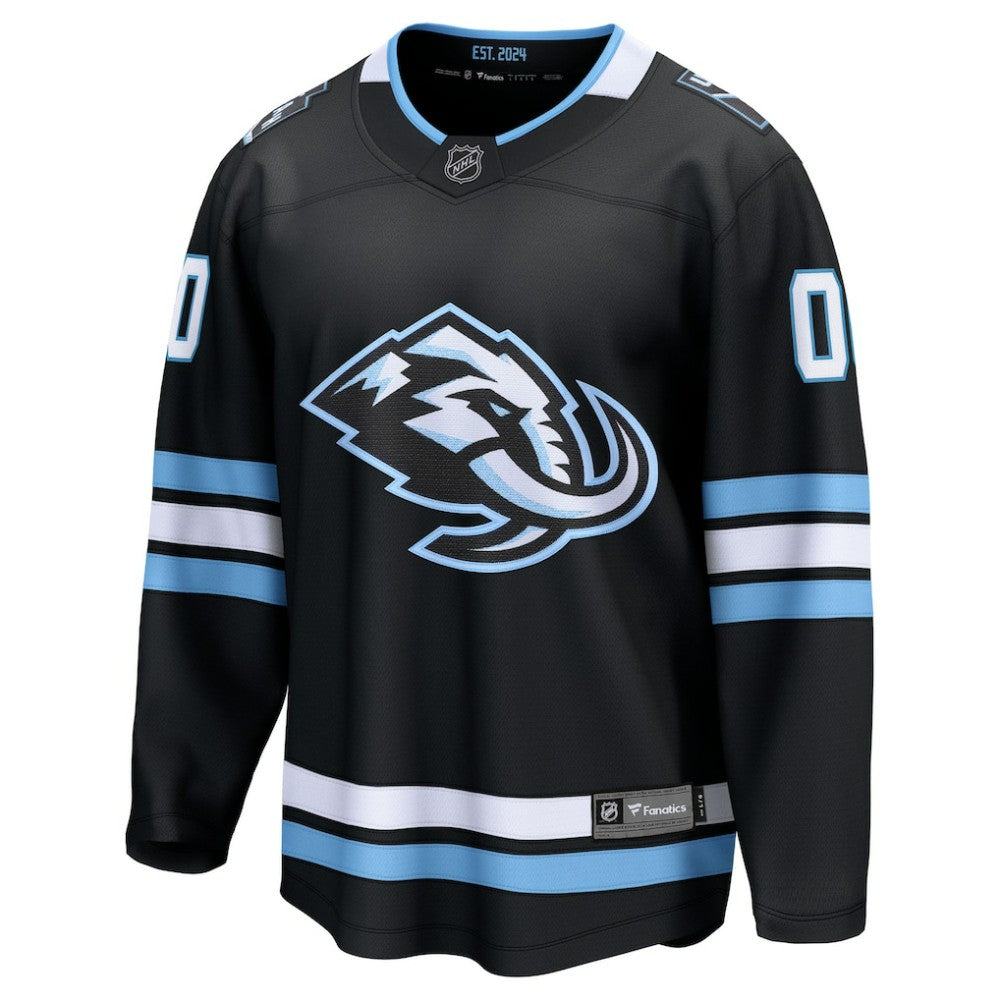 NHL,Custom Utah Mammoth Fanatics Home Breakaway Custom Jersey - Black