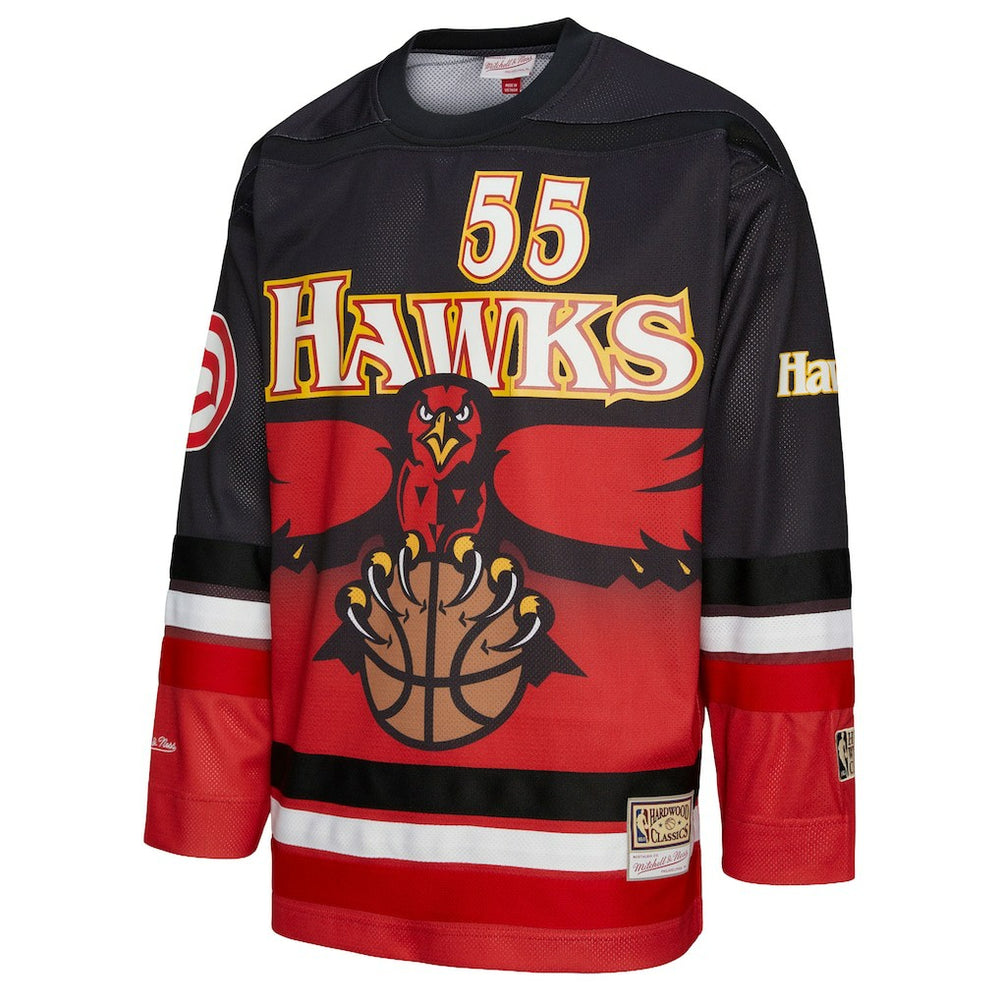Dikembe Mutombo Atlanta Hawks Unisex Maxxed Out Fashion Hockey Jersey Red