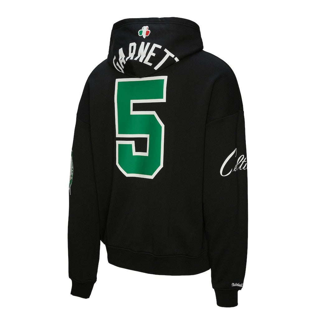 Kevin Garnett Boston Celtics Unisex Hardwood Classics Maxxed Out Full-Zip Hoodie Black