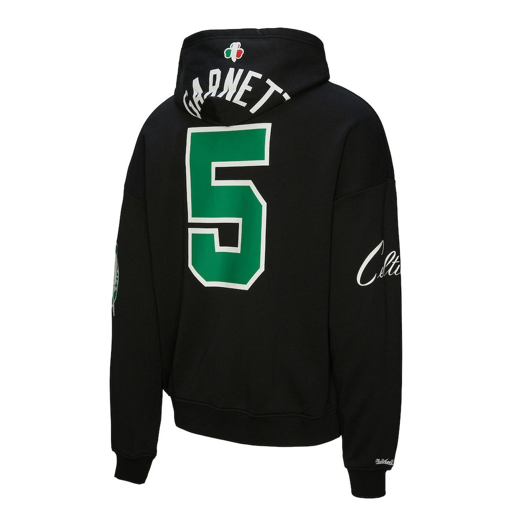 Kevin Garnett Boston Celtics Unisex Hardwood Classics Maxxed Out Full-Zip Hoodie Black