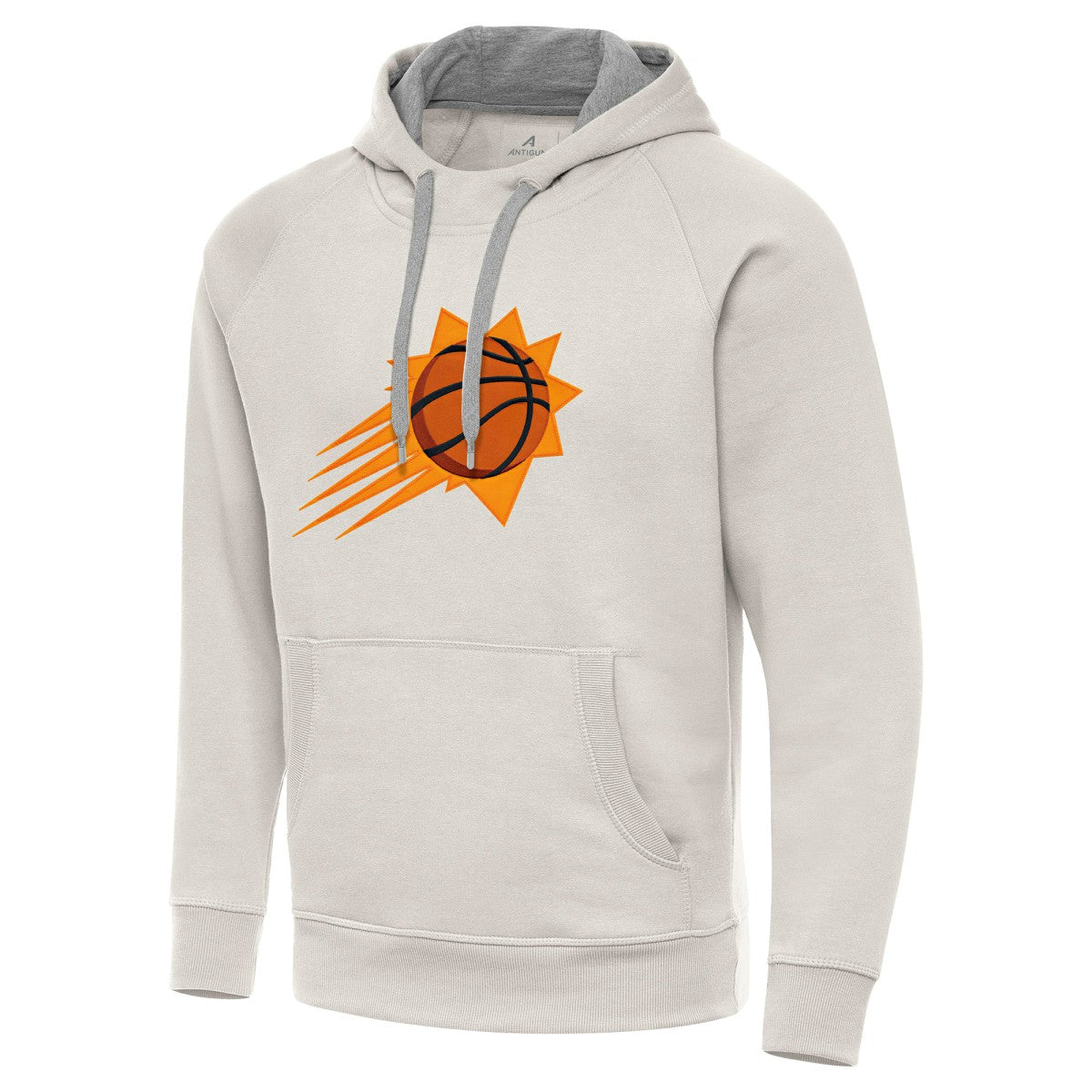 Phoenix Suns Antigua Big Logo Victory Pullover Hoodie Cream