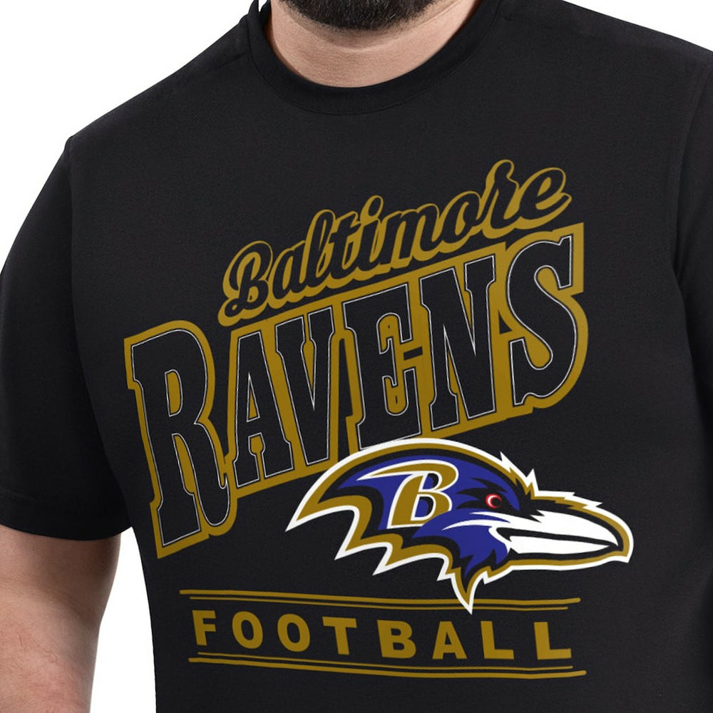 Baltimore Ravens G-III Sports by Carl Banks Adaptive Headliner Graphic T-Shirt Black