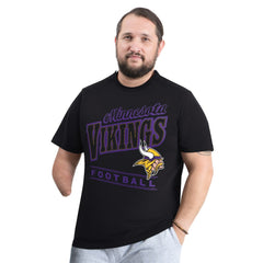 Minnesota Vikings G-III Sports by Carl Banks Adaptive Headliner Graphic T-Shirt Black