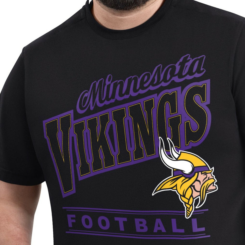 Minnesota Vikings G-III Sports by Carl Banks Adaptive Headliner Graphic T-Shirt Black