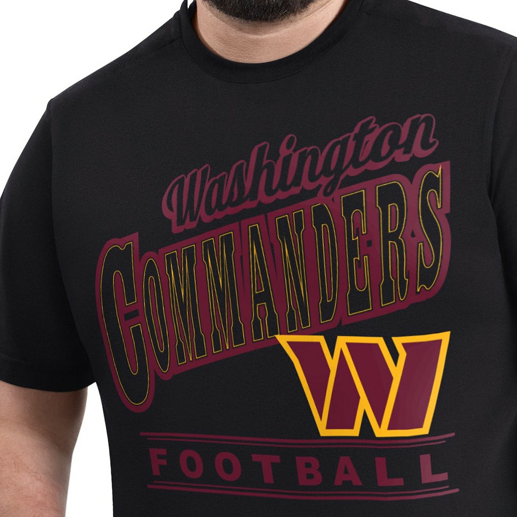 Washington Commanders G-III Sports by Carl Banks Adaptive Headliner Graphic T-Shirt Black