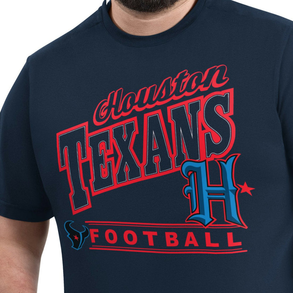 Houston Texans G-III Sports by Carl Banks Adaptive Headliner Graphic T-Shirt Navy