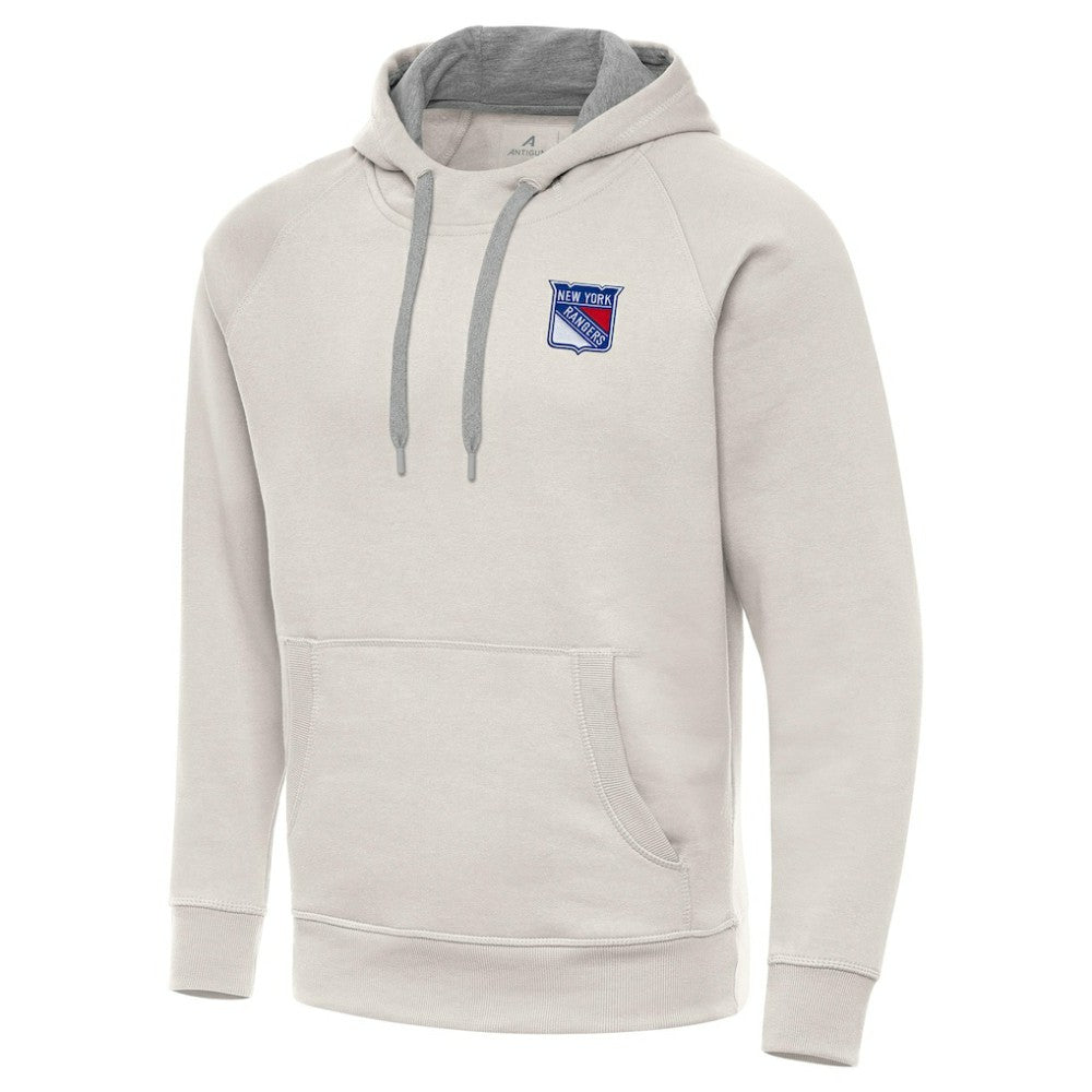 NHL New York Rangers Antigua Victory Pullover Hoodie - Cream