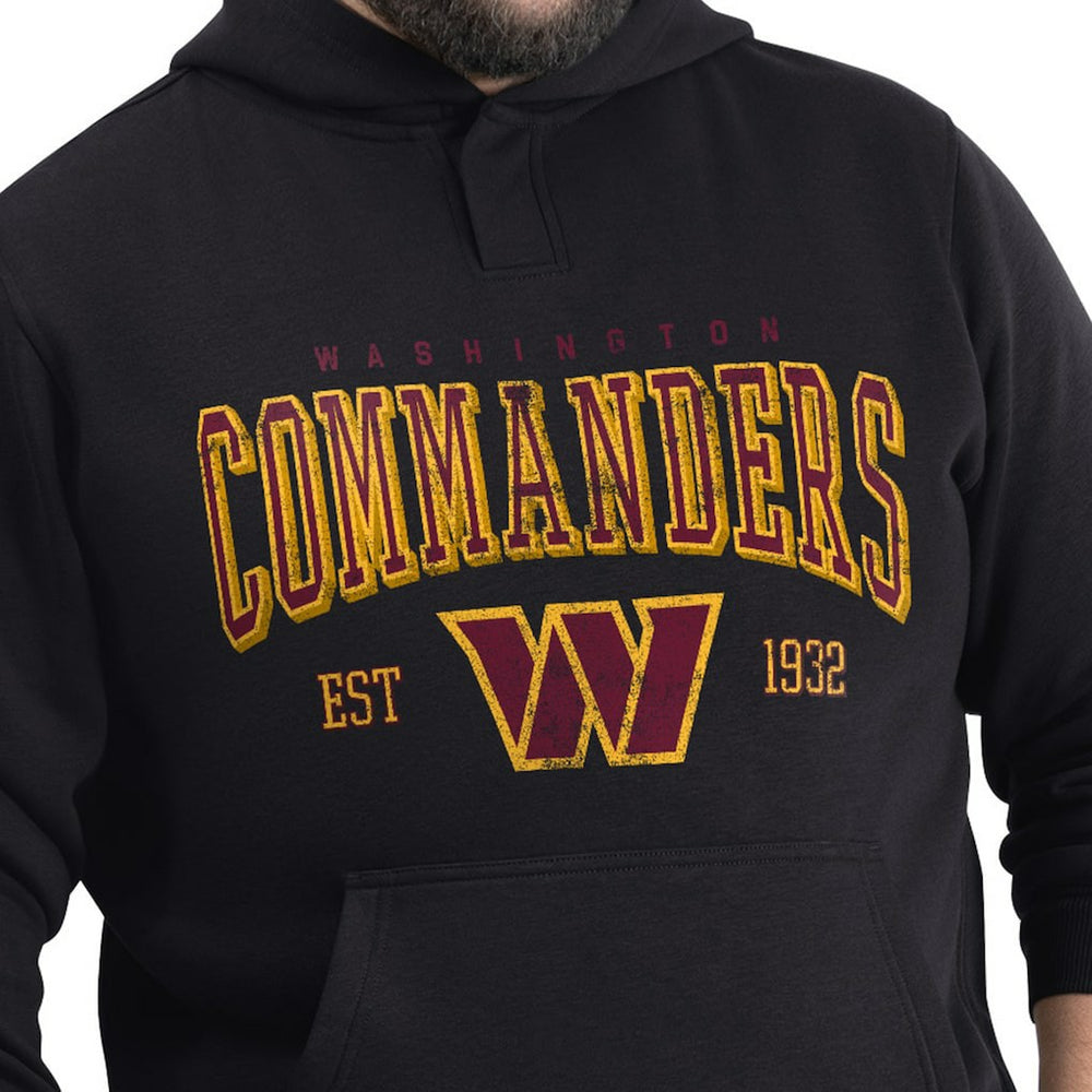Washington Commanders G-III Sports by Carl Banks Adaptive Team Spirit Graphic Fleece Pullover Hoodie Black