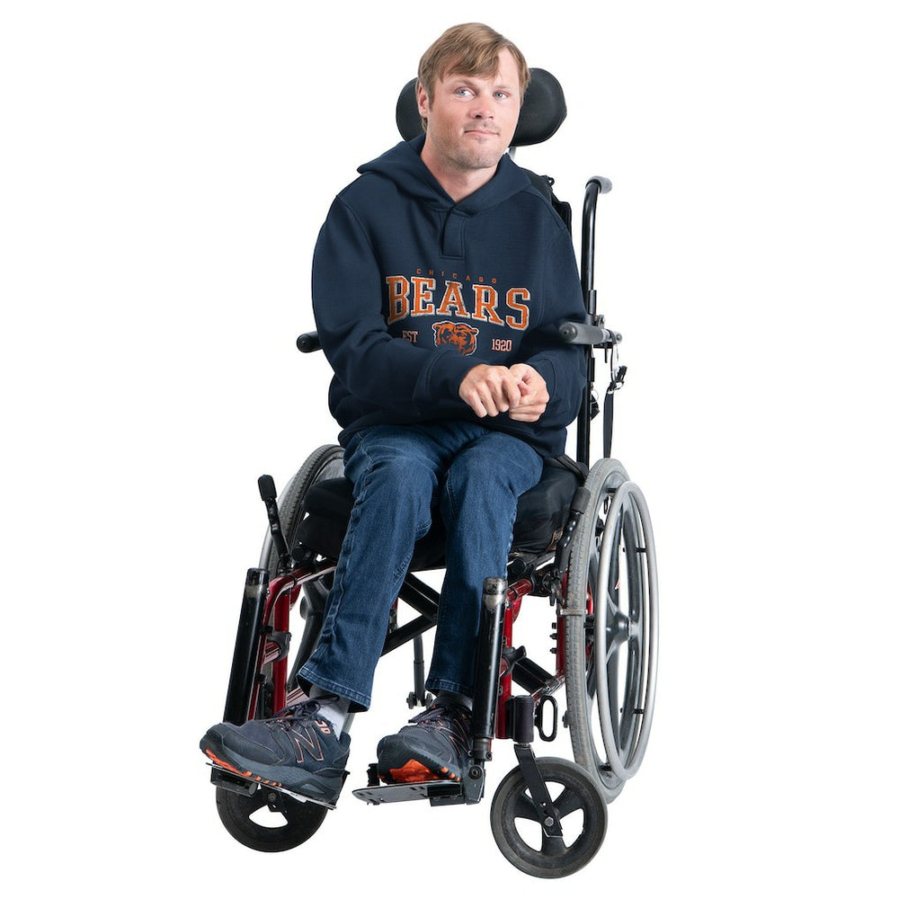 Chicago Bears G-III Sports by Carl Banks Adaptive Team Spirit Graphic Fleece Pullover Hoodie Navy