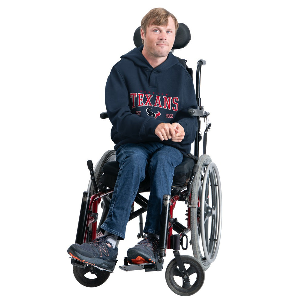 Houston Texans G-III Sports by Carl Banks Adaptive Team Spirit Graphic Fleece Pullover Hoodie Navy
