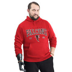 Atlanta Falcons G-III Sports by Carl Banks Adaptive Team Spirit Graphic Fleece Pullover Hoodie Red