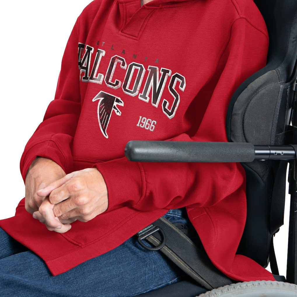 Atlanta Falcons G-III Sports by Carl Banks Adaptive Team Spirit Graphic Fleece Pullover Hoodie Red