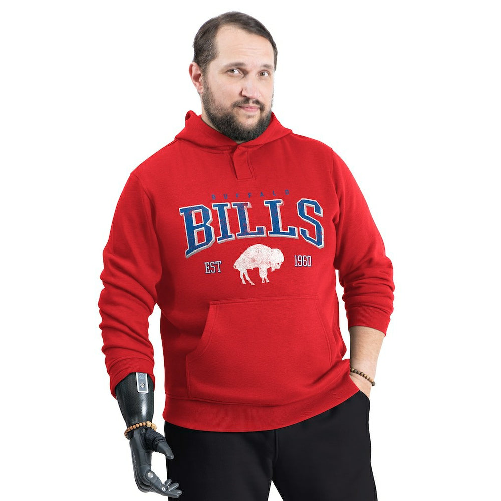 Buffalo Bills G-III Sports by Carl Banks Adaptive Team Spirit Graphic Fleece Pullover Hoodie Red