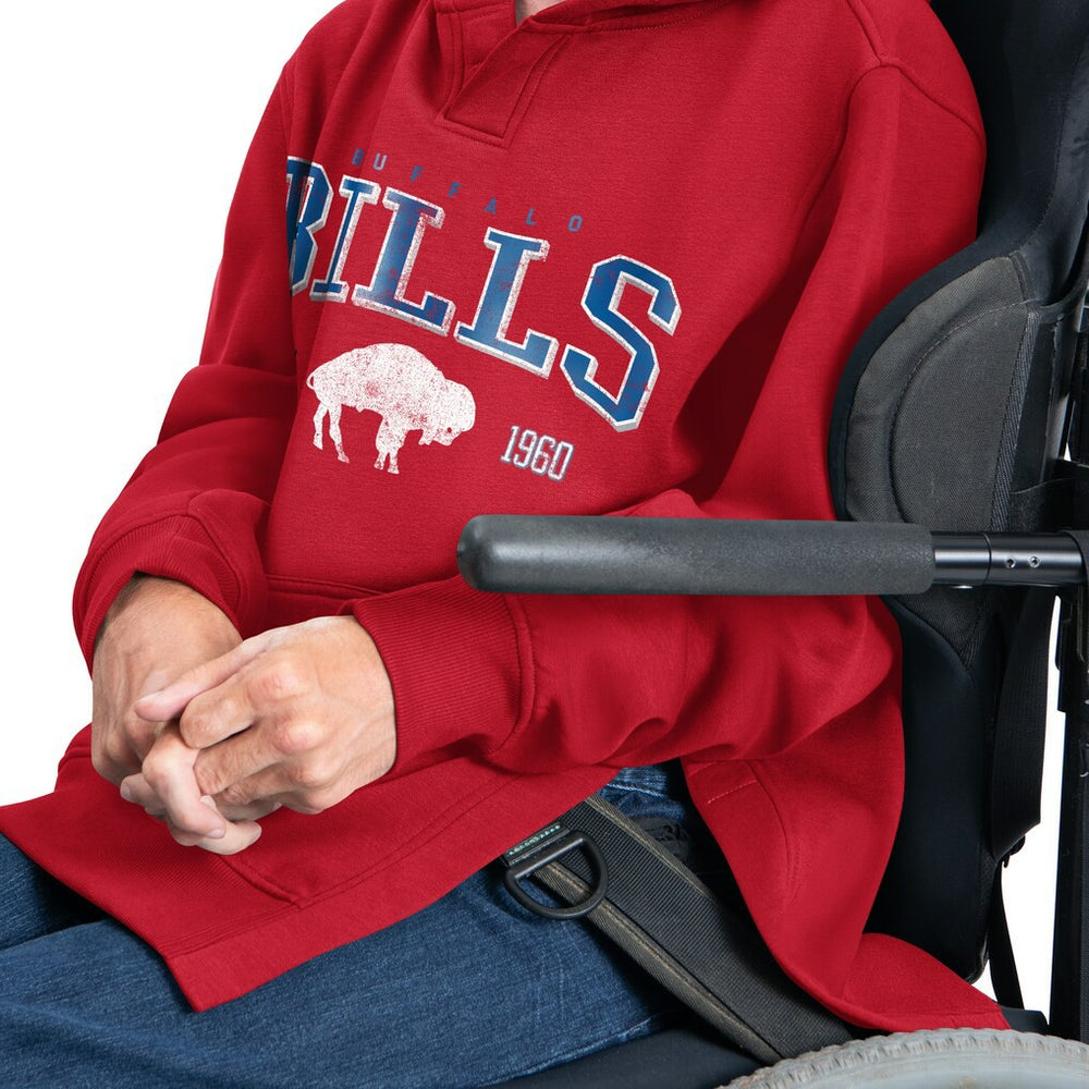 Buffalo Bills G-III Sports by Carl Banks Adaptive Team Spirit Graphic Fleece Pullover Hoodie Red