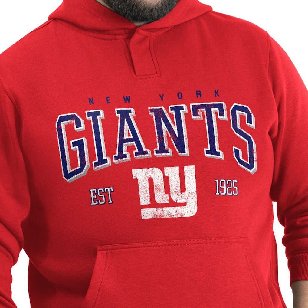 New York Giants G-III Sports by Carl Banks Adaptive Team Spirit Graphic Fleece Pullover Hoodie Red