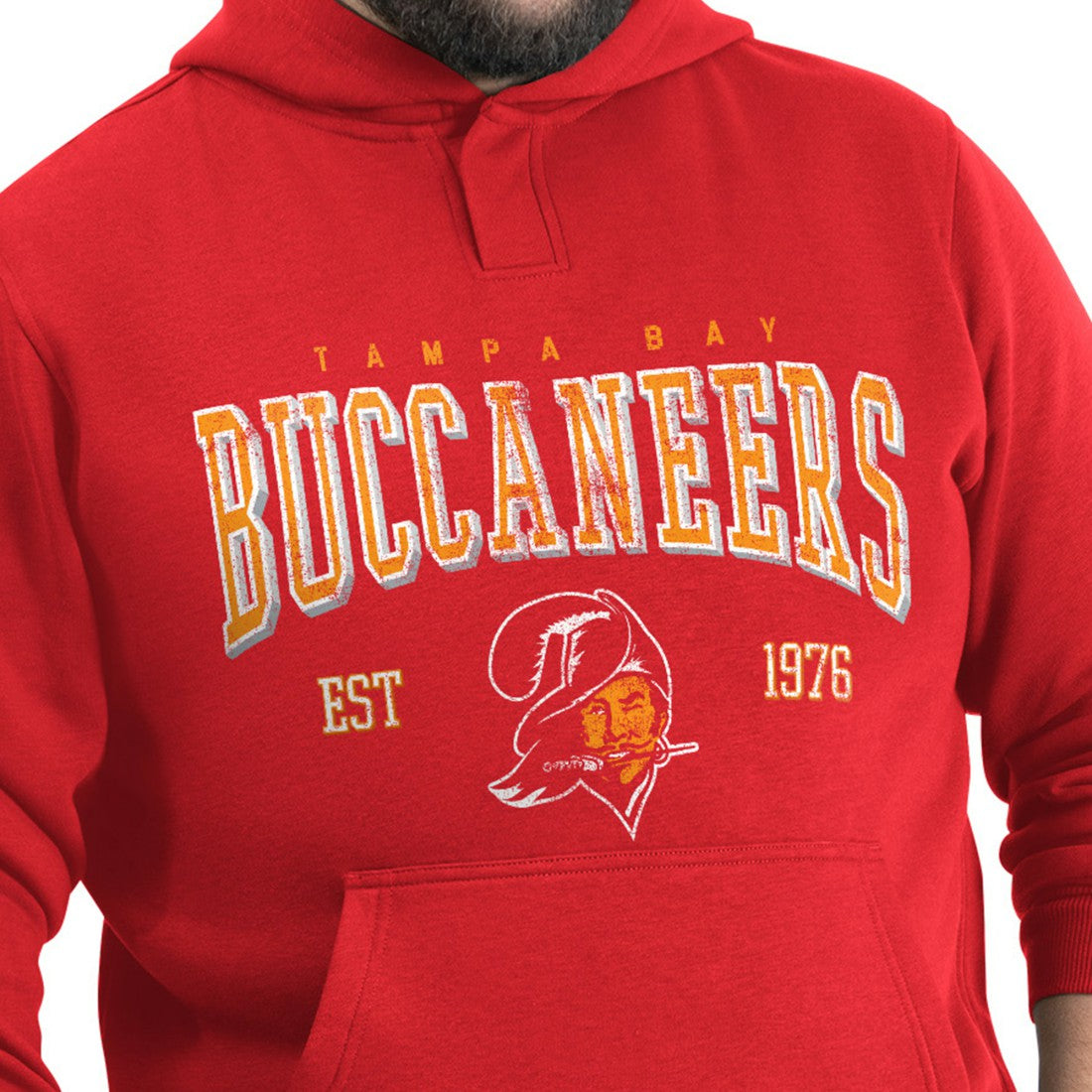 Tampa Bay Buccaneers G-III Sports by Carl Banks Adaptive Team Spirit Graphic Fleece Pullover Hoodie Red