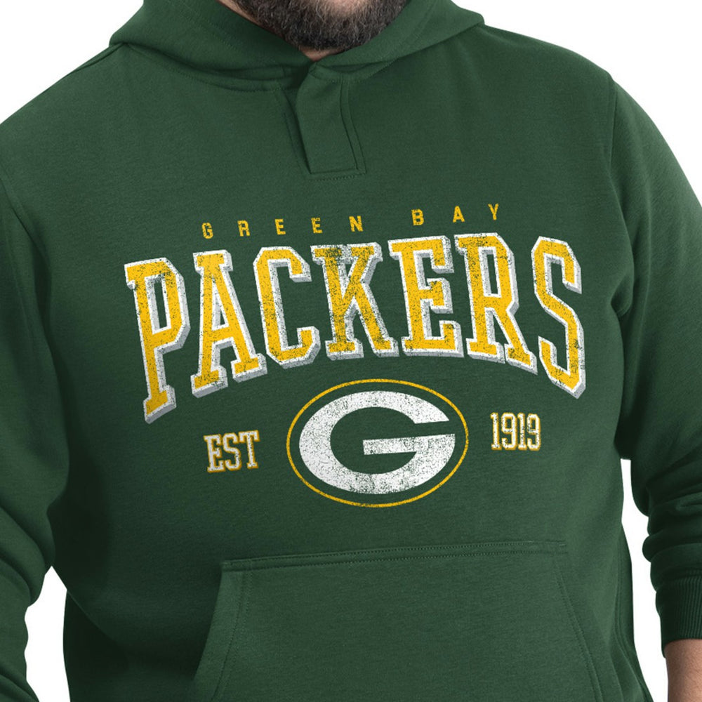 Green Bay Packers G-III Sports by Carl Banks Adaptive Team Spirit Graphic Fleece Pullover Hoodie Green