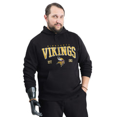 Minnesota Vikings G-III Sports by Carl Banks Adaptive Team Spirit Graphic Fleece Pullover Hoodie Black