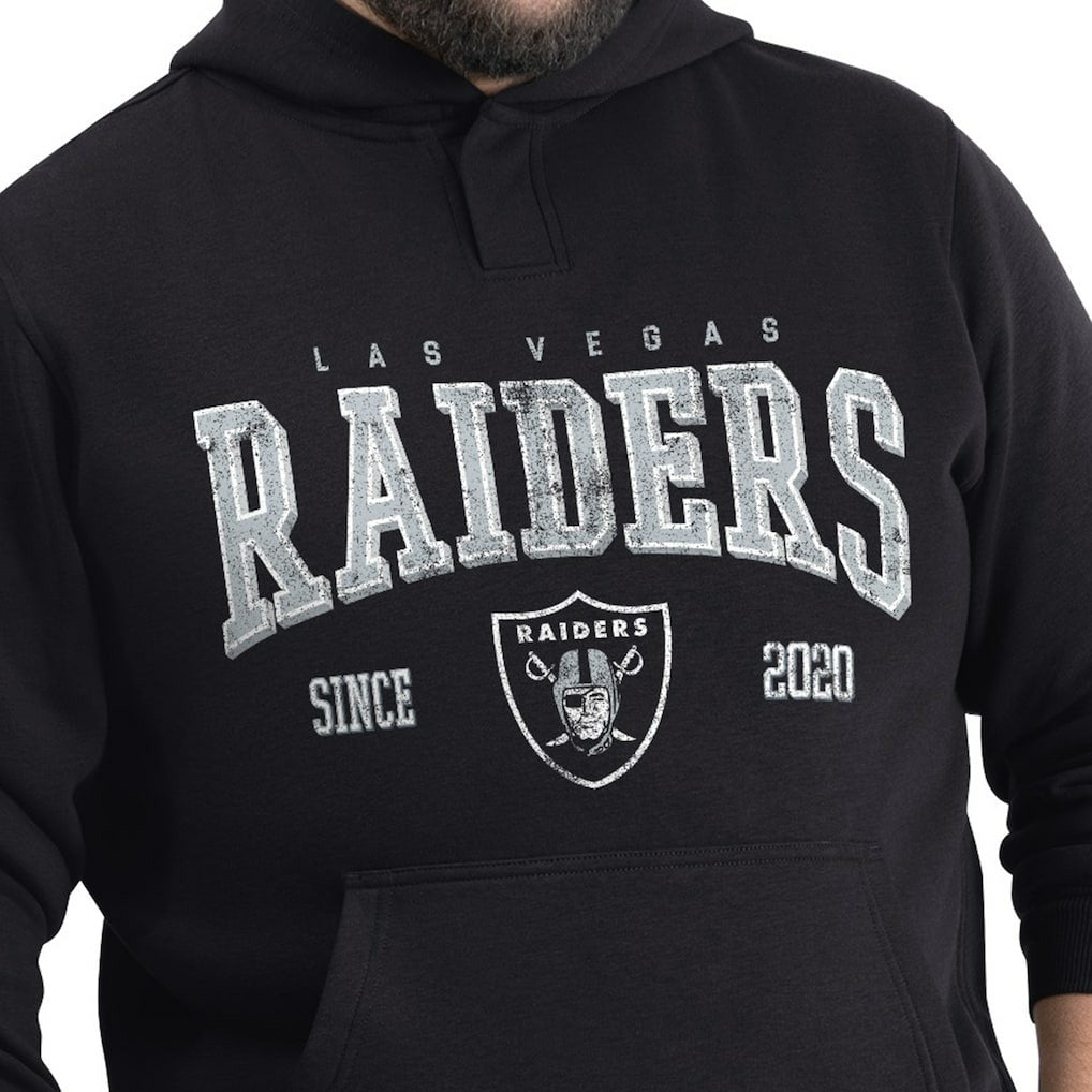 Las Vegas Raiders G-III Sports by Carl Banks Adaptive Team Spirit Graphic Fleece Pullover Hoodie Black