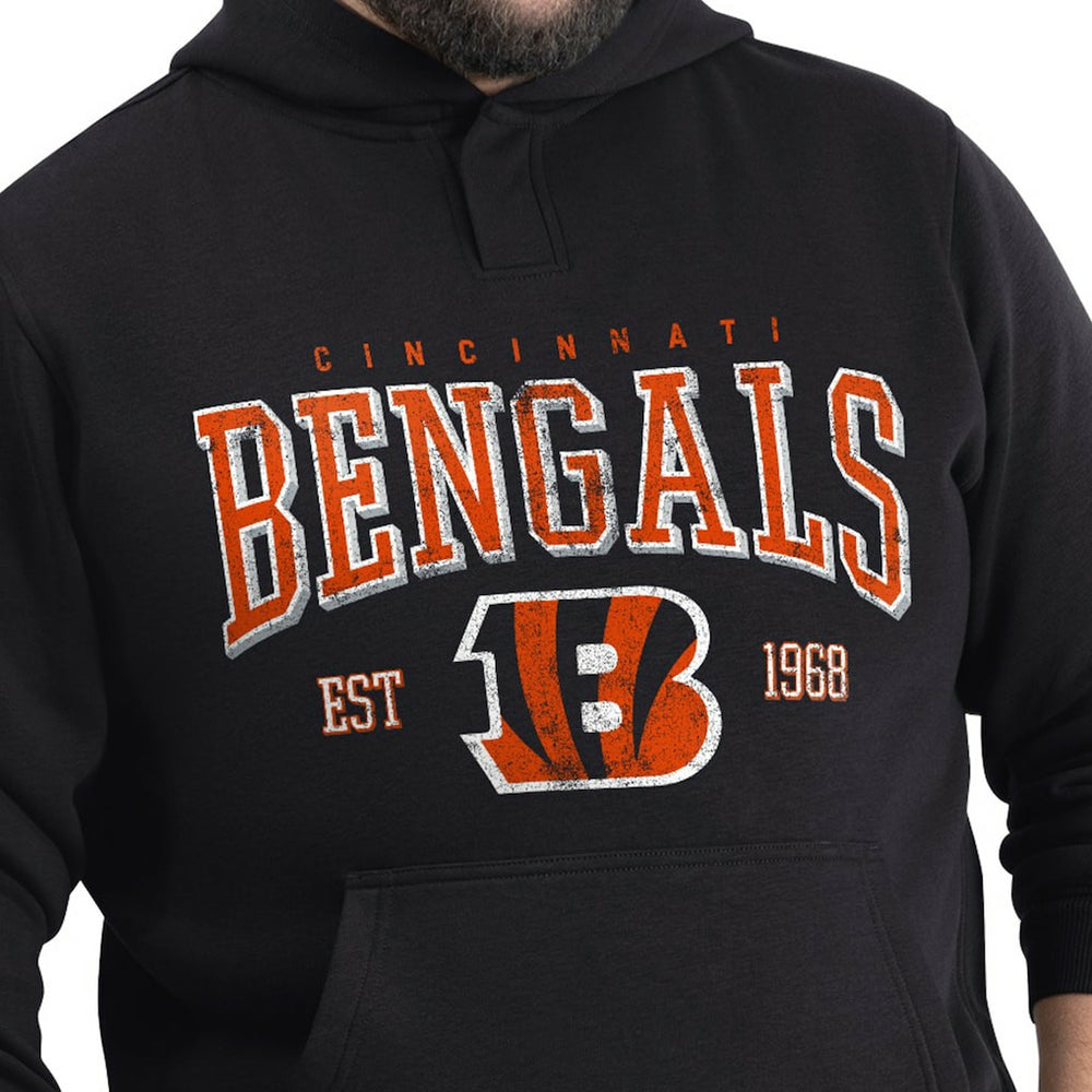 Cincinnati Bengals G-III Sports by Carl Banks Adaptive Team Spirit Graphic Fleece Pullover Hoodie Black
