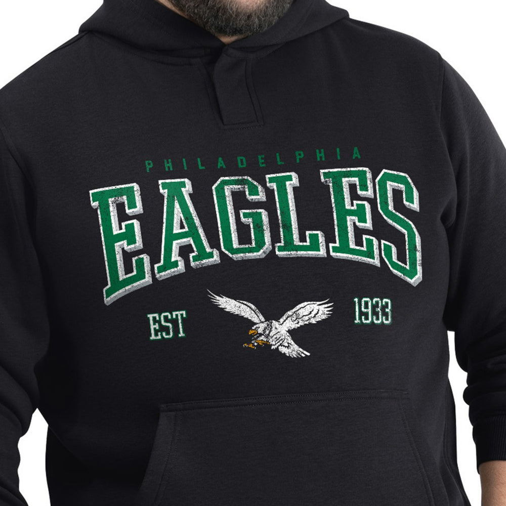 Philadelphia Eagles G-III Sports by Carl Banks Adaptive Team Spirit Graphic Fleece Pullover Hoodie Black