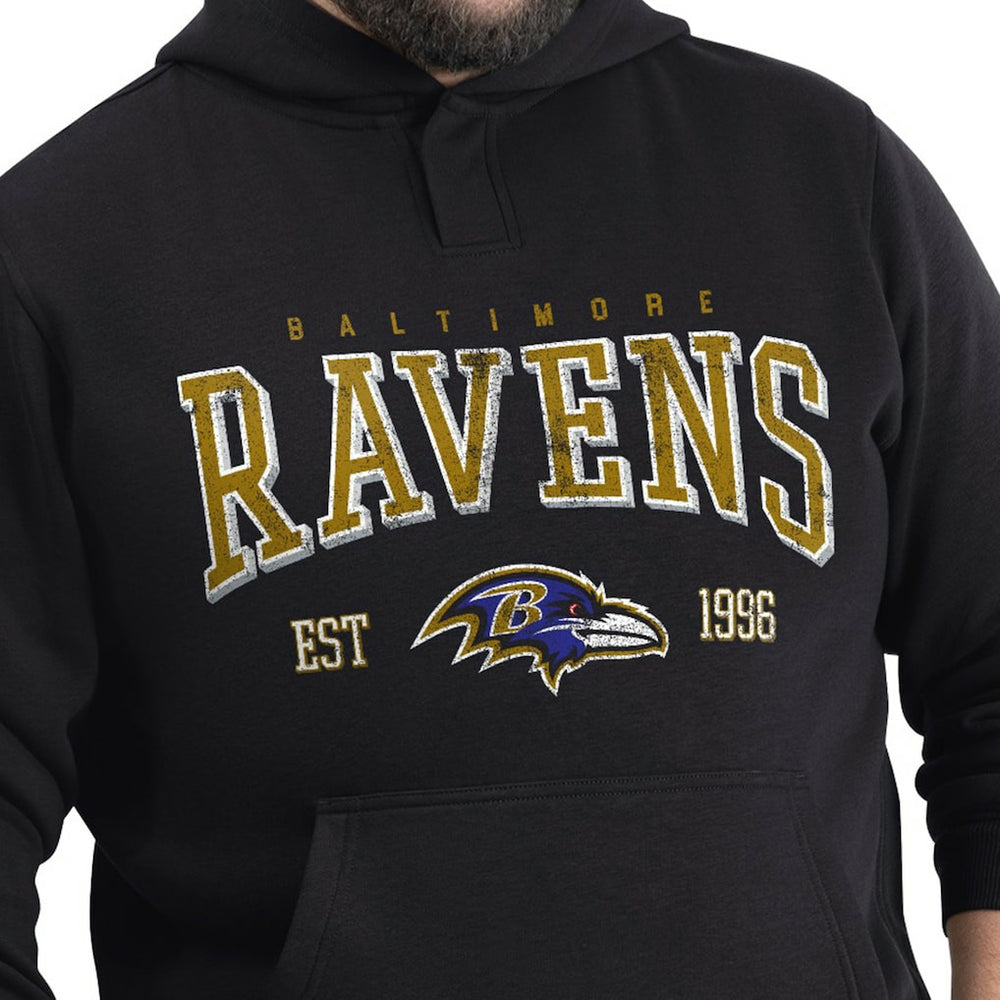 Baltimore Ravens G-III Sports by Carl Banks Adaptive Team Spirit Graphic Fleece Pullover Hoodie Black