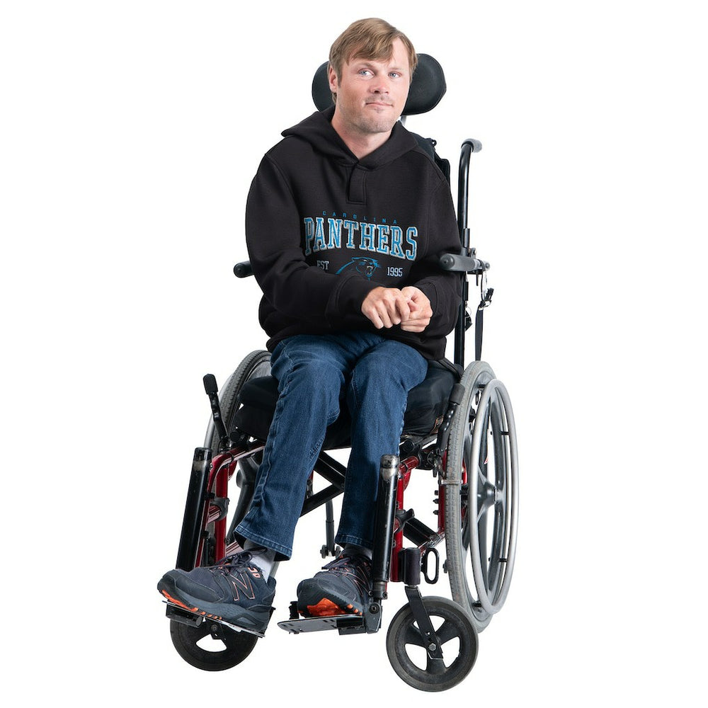 Carolina Panthers G-III Sports by Carl Banks Adaptive Team Spirit Graphic Fleece Pullover Hoodie Black