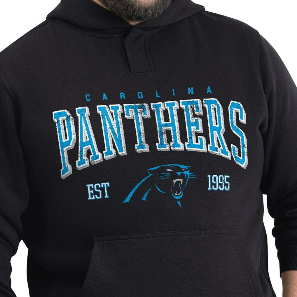 Carolina Panthers G-III Sports by Carl Banks Adaptive Team Spirit Graphic Fleece Pullover Hoodie Black
