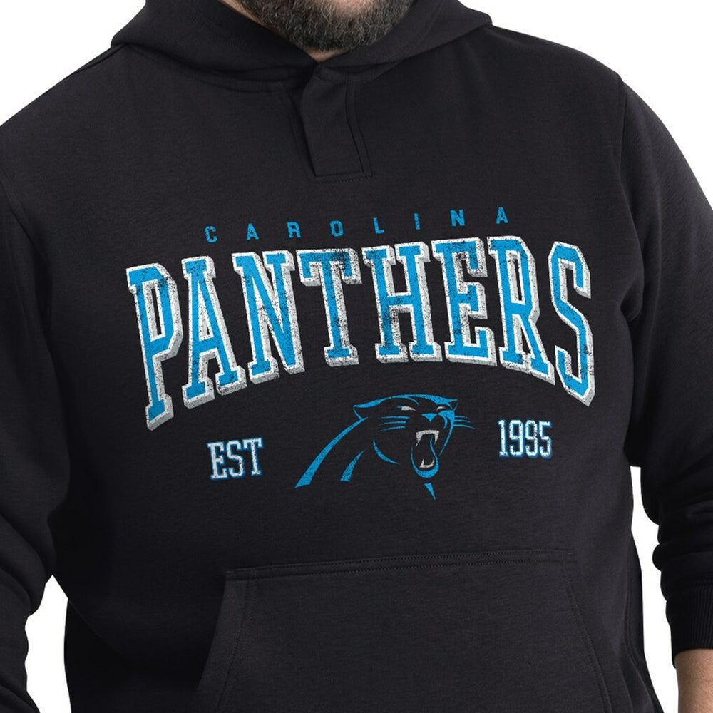 Carolina Panthers G-III Sports by Carl Banks Adaptive Team Spirit Graphic Fleece Pullover Hoodie Black