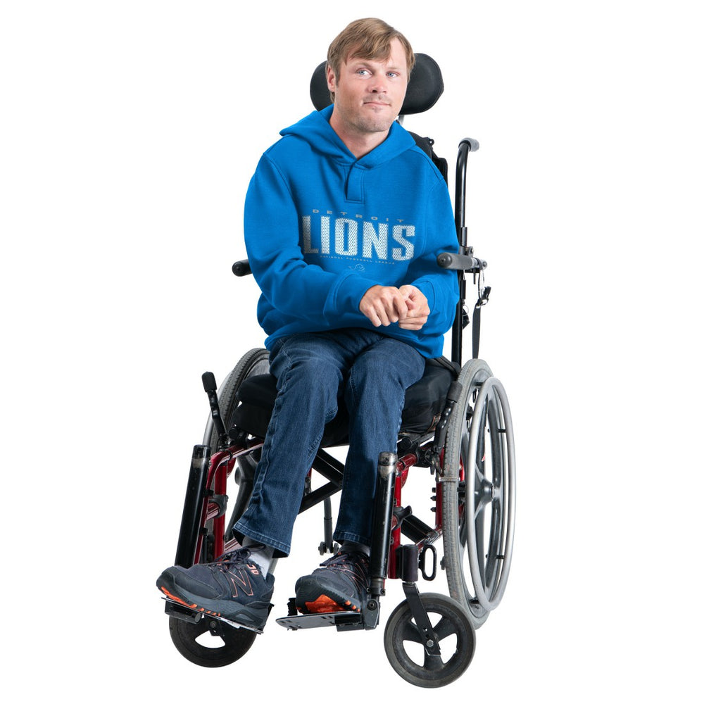 Detroit Lions G-III Sports by Carl Banks Adaptive Mesh Effect Team Graphic Fleece Pullover Hoodie Royal